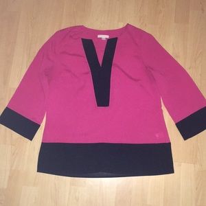 Pink and Navy Top
